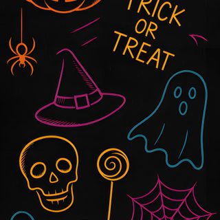 an image of halloween chalk art Halloween Chalkboard Trick Or Treat, Chalk, Halloween, black