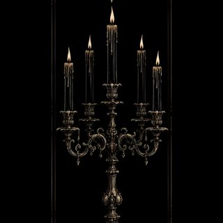 an ornate chandelier with five lit candles in the center on a black background Halloween Chandelier Gothic Style Phone, Romantic Gothic, Classic Gothic, Aesthetic Gothic, black