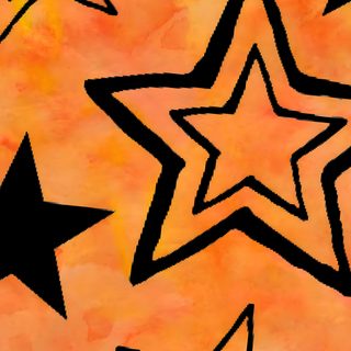 an orange background with black stars on it Halloween Star Orange, peru