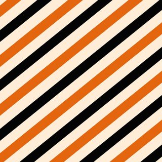 an orange and black diagonal striped pattern Diagonal Halloween Multi Stripes With antique white