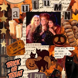 a collage of halloween pictures with pumpkins, witches and other things on it Hocus Pocus Halloween Inspirational, Pretty Backgrounds, Fall Pictures, Practical Magic, Halloween, sienna