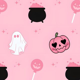 a pink background with halloween themed items on it Pink Disney Halloween Decor Shabby Chic, Image Halloween, Halloween Rose, Halloween Iphone Backgrounds,