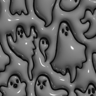 a group of ghost like objects in grey and black 3d Halloween Halloween Home, 3d Iphone, Grey Halloween, Iphone Halloween, Iphone Halloween Aesthetic, dim gray
