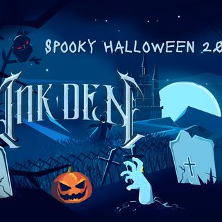 a full moon is in the sky behind a silhouetted tree and church steeple Halloween 3d Gif Spooky Gif Background, Roblox Pumpkin Animation, Roblox Halloween Pumpkin Animation, midnight blue