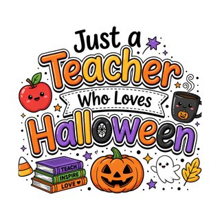 the words just a teacher who loves halloween are surrounded by pumpkins, books and an apple Halloween Teacher Teacher Design, Mood Board Inspiration, Cup Design, Design Quotes, Mood Board, white