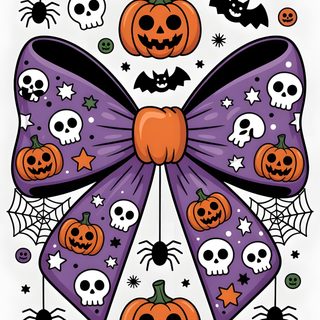 Purple Ribbon, Halloween Art, Cute Halloween, Festival Decorations, Halloween Poster, Creepy Cute, Halloween Design, Halloween Bows, Halloween Wallpaper Halloween Bow Purple Ribbon, Halloween Art, Cute Halloween, Festival Decorations, white smoke