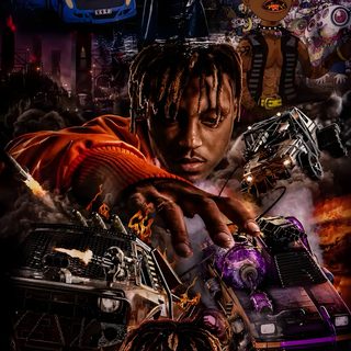 the movie poster for lil krav's new album, bad boyz Halloween Juice Wrld All Of Juice Wrlds Albums, Juice World Posters, Juice Wrld 4k Phone, black