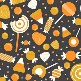 an orange and white candy pattern on a black background Halloween Candy Iphone Candy Corn Hd, Candy Corn, Geometric Candy Corn, dark slate gray