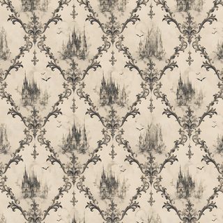 an old fashioned wallpaper with vines and trees Halloween Trellis Ikat Custom Fall Halloween Party Ideas, Printable Halloween Invitations, Costume Party Invitations, wheat