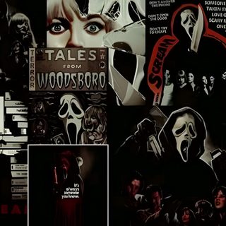 the scream movie poster is shown in red and black Halloween For Chromebook Halloween Ipad Hd, Scream Laptop Aesthetic, Scream Ipad, Scream Hd, black