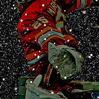 a painting of a hockey goalie in the snow Hockey Halloween Hockey Live, Ice Hockey, Hockey, Super Cool Hockey, black