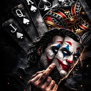 the joker playing cards with his face painted in red, white and blue on it Joker Halloween Photo Of Joker, 4k Joker, Joker 2026, Poker, Awesome, Joker Scene, black