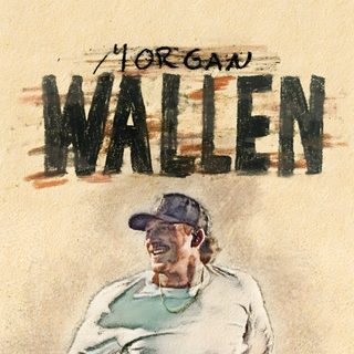 a drawing of a man holding a tennis racquet Morgan Wallen Halloween Parking Spot Painting, Country Backgrounds, Best Country Singers, wheat