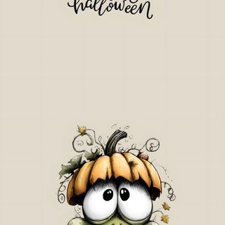 a frog with a pumpkin on its head and the words happy halloween written above it Frog Halloween Halloween Frog Coloring Page, Holiday Paper, Frog And Pumpkin Images, light gray