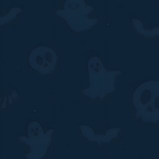 a dark blue background with skulls and bats Navy Blue Halloween October Holidays, Blue Halloween Aesthetic, Blue Spooky, Halloween Blue, dark slate gray