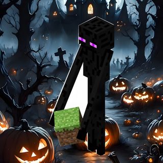 an image of a halloween scene with pumpkins Minecraft Halloween Really Funny Quotes, Cool Fidget Toys, Minecraft Games, Minecraft Art, dark slate gray
