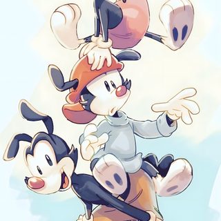 mickey mouse and pluto in cartoon form Halloween Animaniacs Fan Art Fan Art Wakko Warner, Yakko Warner, Animaniacs Characters, Cartoon Art, linen
