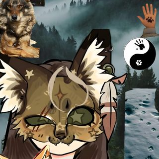 a collage of cats, dogs and other animals with their hands in the air Therian Halloween Therian Mask, Therian Halloween, Therian Wallaper, Cool Therian, dark olive green