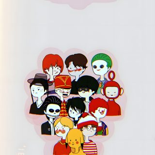 an image of a group of people with halloween stickers on the back of them Seventeen Halloween Svt Fanart, Seventeen Halloween, Seventeen Fanart, Cartoon Seventeen, gainsboro