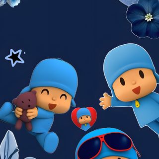some cartoon characters are standing in front of the moon and flowers with their eyes closed Pocoyo Halloween Flower Lockscreen, Bf And Gf Cartoon Pics, Drake Photos, Volleyball, midnight blue