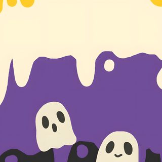 an image of halloween scene with pumpkins and ghost Nonbinary Halloween Non Binary, Nonbinary, Nonbinary Flag, Trans Art, Lgbt Art, Gay Art, dark slate blue