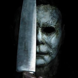 a man holding a large knife in his hand and wearing a creepy mask on the face Michael Myers Halloween Michael Myers Art, Michael Meyer, Film Horror, Horror Movie Icons, black