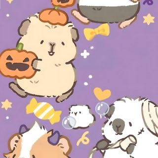 an image of hamsters with pumpkins on their heads and other animals around them Halloween Guinea Pig Guinea Pig Cartoon, Diy Organisation, Pig Art, Cute Guinea Pigs, Pig Cartoon, dark gray