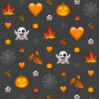 the halloween theme is displayed in this screenshot Halloween Ios 16 Emojis For Ios18, Aesthetic Halloween Emojis, Ios Halloween, Iphone 16 Emoji, dark slate gray