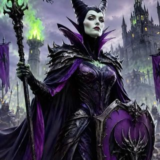 the maleficent from disney's maleficent movie is dressed in purple and black Maleficent Halloween dark slate gray