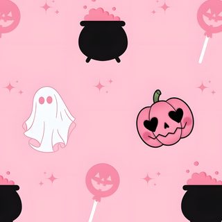a pink background with halloween themed items on it Pink Fall Halloween Decor Shabby Chic, Image Halloween, Halloween Rose, Halloween Iphone Backgrounds,