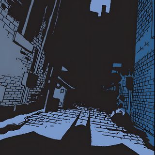 an image of a city street at night The Long Halloween The Long Halloween 2, Batman The Long Halloween 2, Batman The Long Halloween 2 Poster, black