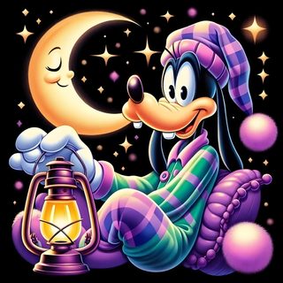 a cartoon character holding a lantern in his hand Pluto Halloween Goofy Good Night, Good Night Goofy, Goofy In Pajamas, Daisy Duck Photos, black