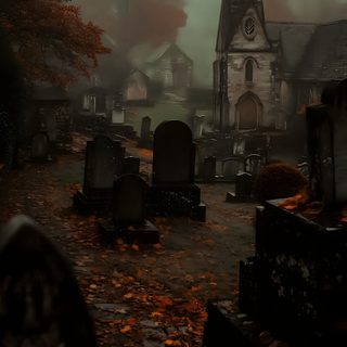an old cemetery with tombstones and trees in the background on a foggy day Grunge Halloween Aesthetic Spooky Thing, Spooky Backgrounds Aesthetic, Spooky Things, Iphone Halloween, black