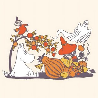 an image of two animals and pumpkins Moomin Halloween Moomin Png, Moomin Fall, Moomin Halloween, Moomin Autumn, Moomins Aesthetic, linen