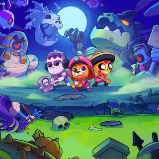 an image of some cartoon characters in the background Halloween Pumpkin Brawl Custom Brawl Stars Halloween, Brawl Stars Loading Screen, Brawl Stars Halloween Background, dark slate blue