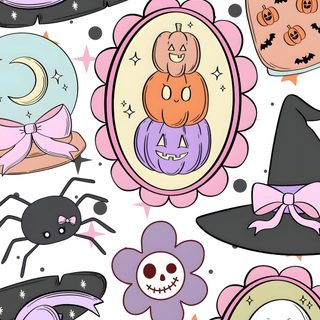 Pastel Halloween Party Black pink