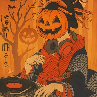 Asian Style Art, Photo Reference, Japanese Demon Pumpkin, Japanese Jack O Lantern, Japanese Artist Pumpkin, Japanese Halloween Decorations Japanese Halloween Asian Style Art, Photo Reference, Japanese Demon Pumpkin, Japanese Jack O Lantern, sienna