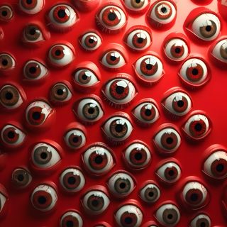 an array of eyeballs on a red surface Halloween Eyeballs Red-01 Eyeball Background, Wall Of Eyes, Eyeball Screensaver, Eyeball Iphone, maroon