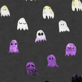 a bunch of different colored ghost faces on a black background with purple and yellow colors Nonbinary Halloween Nonbinary Halloween, Nonbinary Hidden, Subtle Nonbinary, Cute Nonbinary, dark slate gray