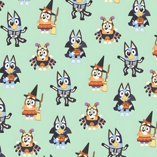 an image of a pattern with owls and witches on it's green background for wallpaper Bluey Halloween Aesthetic Iphone Preppy, Halloween Backgrounds, Halloween Cute, Disney Phone, light gray