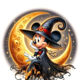 mickey mouse in a witches hat on the moon Disney Halloween Apple Watch Mickey Mouse Background, Fond D'écran Mickey Mouse, Happy Halloween Pictures, burlywood