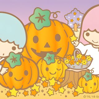 Little Twin Stars Sanrio Jackolantern, Kiki And Lala Halloween, Sanrio Halloween Banner, Twin Stars Halloween, Little Twin Stars Costume, Little Twin Stars Halloween, Sanrio Halloween Pumpkin, Kiki And Lala Costume, Little Twin Stars Christmas Wallpaper Little Twin Stars Halloween Sanrio Jackolantern, Kiki And Lala Halloween, Sanrio Halloween Banner, burlywood