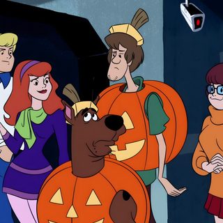 scooby and friends dressed up as pumpkins in the cartoon scooby's halloween party Scooby Doo Halloween 1920x1080 Scooby Doo Autumn, Scooby Doo Halloween Laptop, Scooby Doo Trick Or Treat, dark slate gray