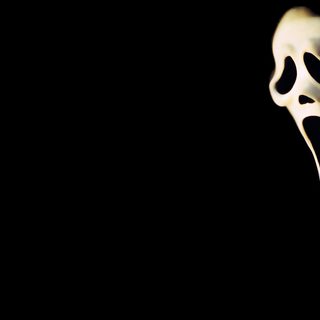 a white ghost face is in the dark Halloween Scary Scream Scary Background For Slides, Scream Ipad, Scream Laptop Aesthetic, black