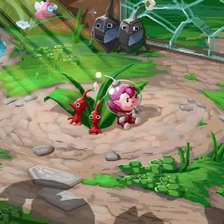 an animal crossing game with many animals in the background and some plants on the ground Pikmin Halloween Dumb And Dumber, Pixel Art, Instagram, dim gray