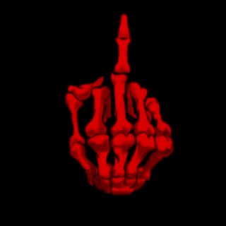 a red hand is shown in the dark Halloween Middle Finger Halloween Decoration Ideas, Halloween Skeleton Art, Red And Black Spooky Design,