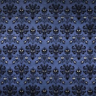 an abstract blue background with black and white designs on the bottom, in shades of dark blue Haunted Mansion Halloween Haunted Mansion Ideas, Haunted Manor, Haunted Mansion Attic, dark slate gray
