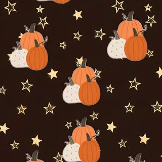 pumpkins and stars on a black background Halloween Pumpkins And Stars Scattered black