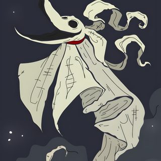 a drawing of a person holding a light in their hand and flying through the air Zero Halloween Zero From Nightmare Before Christmas, Jack And Zero, Zero Nightmare Before Christmas, dark slate gray