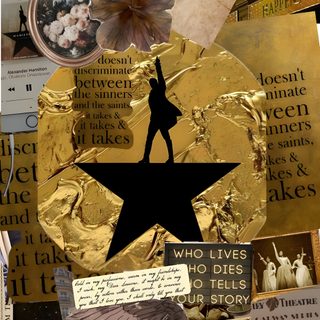 a collage of photos with gold and black text on them, including an image of a person standing on top of a star Hamilton Halloween Hamilton Lockscreen, Musical, Hamilton, Hamilton Funny, Hamilton Memes, sienna